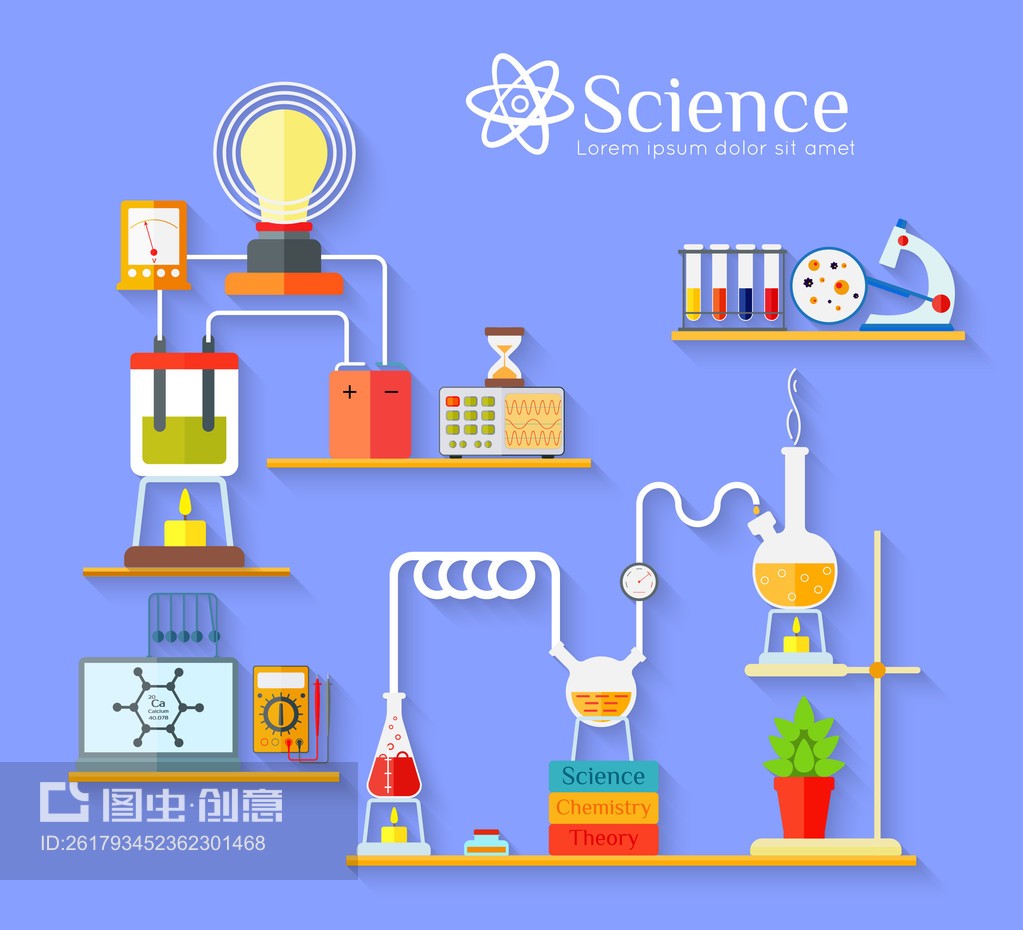 化学实验室工作区Chemical laboratory workspace
